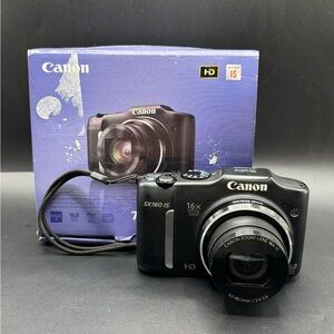 Canon PowerShot SX160 IS 16.0MP Digital Point-And-Shoot Digital Camera - TESTED